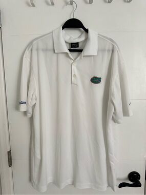Nike Florida Gators White Polo Shirt